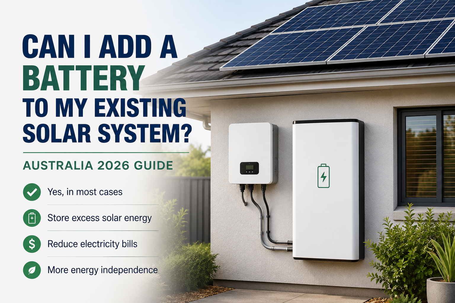 Adding a Battery to Existing Solar