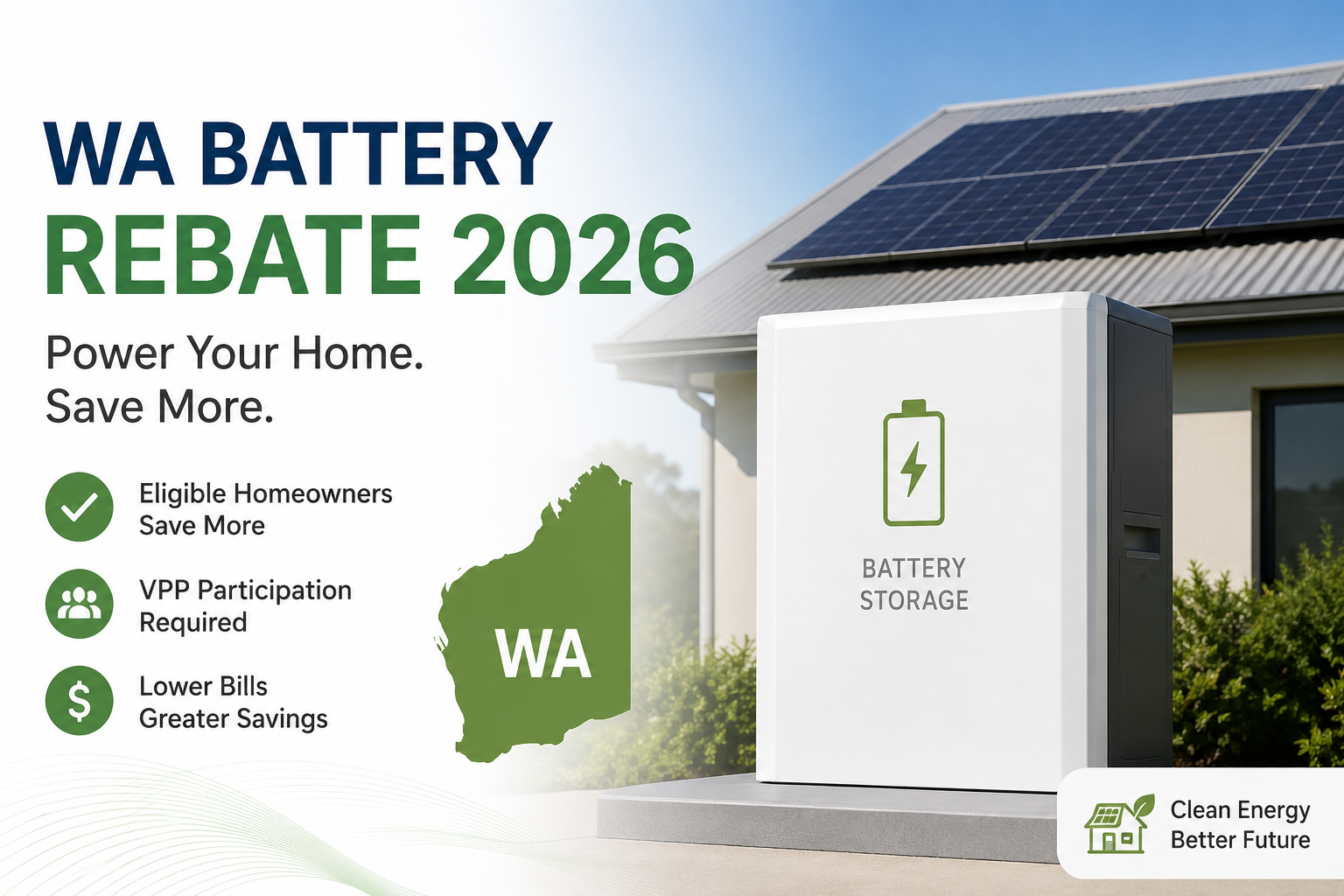 WA Battery Rebate 2026