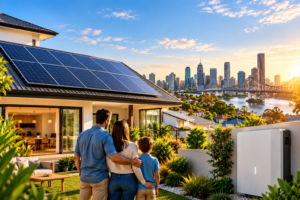Brisbane Solar Home at Golden Hour